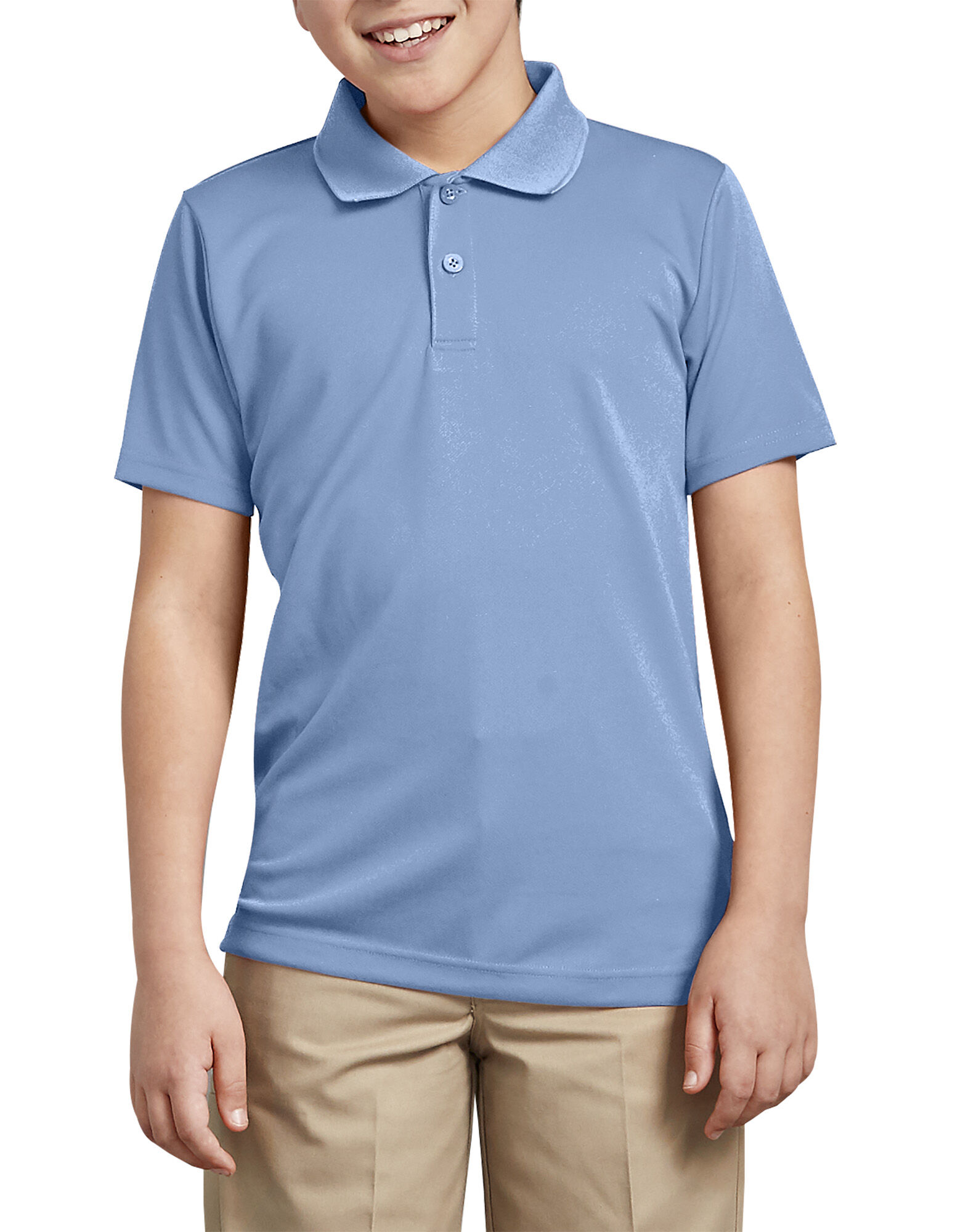 boys blue polo shirt