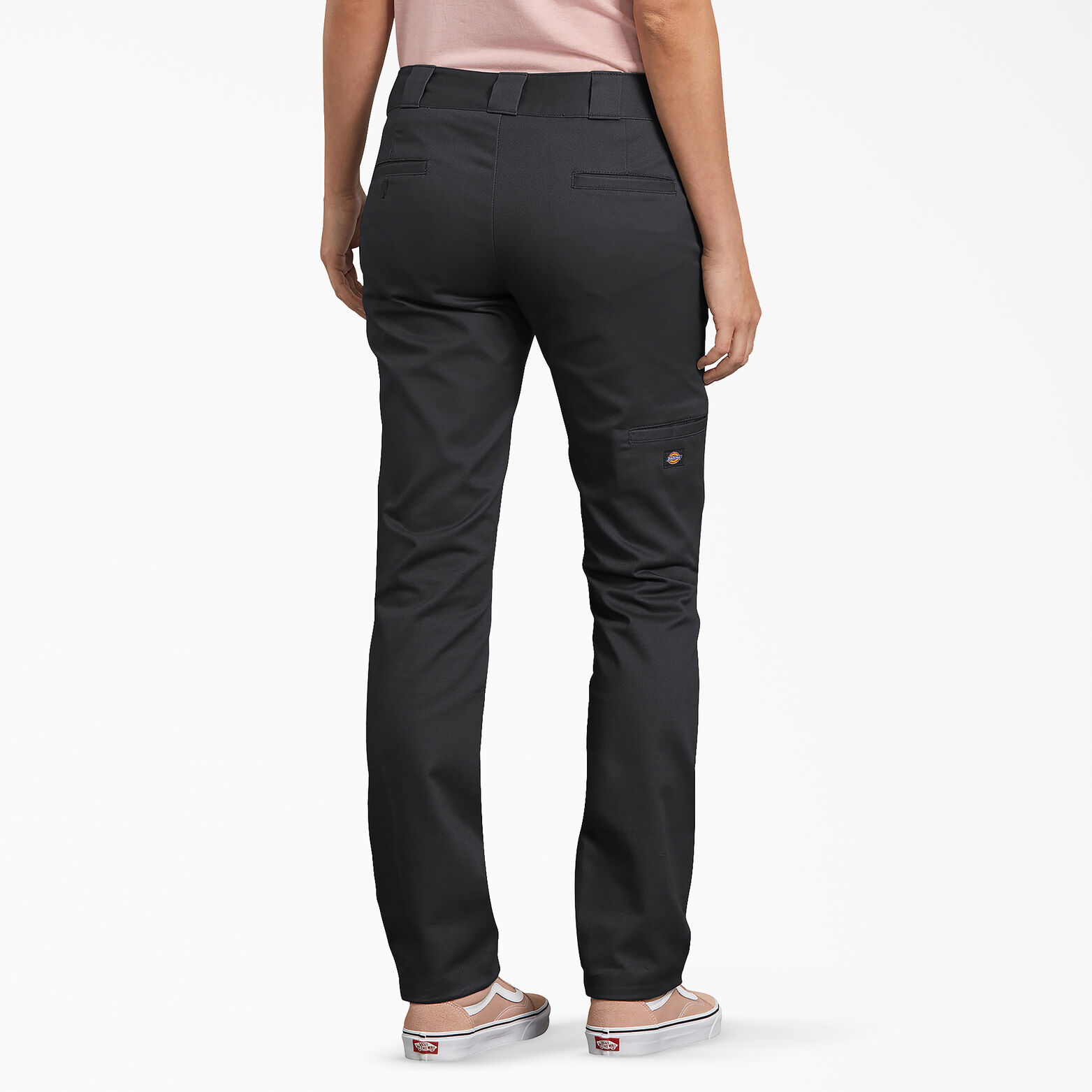 Women's Slim Fit Double Knee Pants , Black 12 | Women's Pants | Dickies