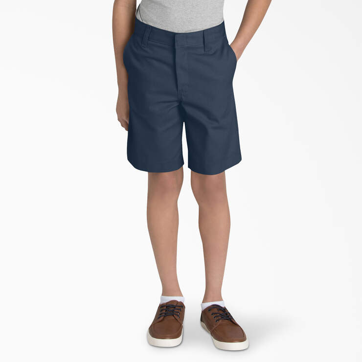 Buy the Mens Regular Fit Flat Front Slash Pockets Chino Shorts