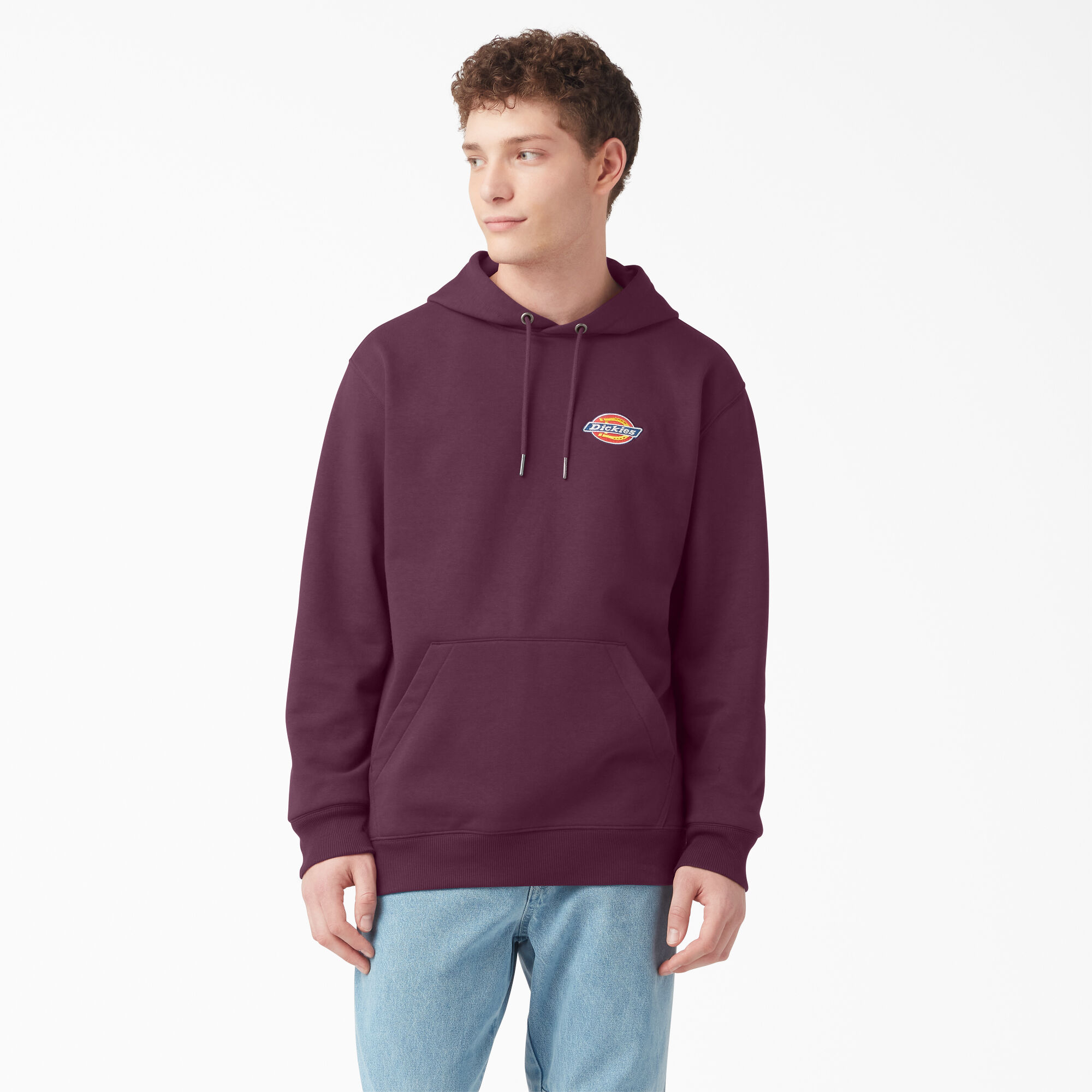 Fleece Embroidered Chest Logo Hoodie