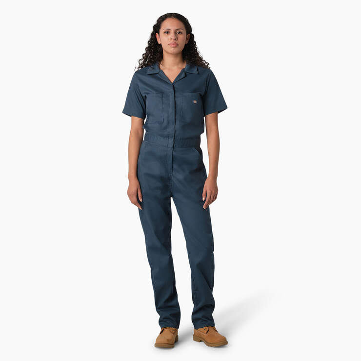 Women's Coverall Jumpsuit Navy with Zipper 6-Pocket (Small) : :  Clothing, Shoes & Accessories