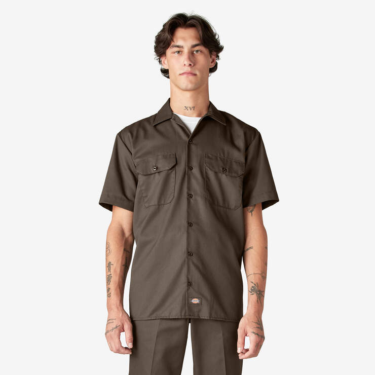 Genuine Dickies Men's Relaxed Fit Short Sleeve Collared, 51% OFF