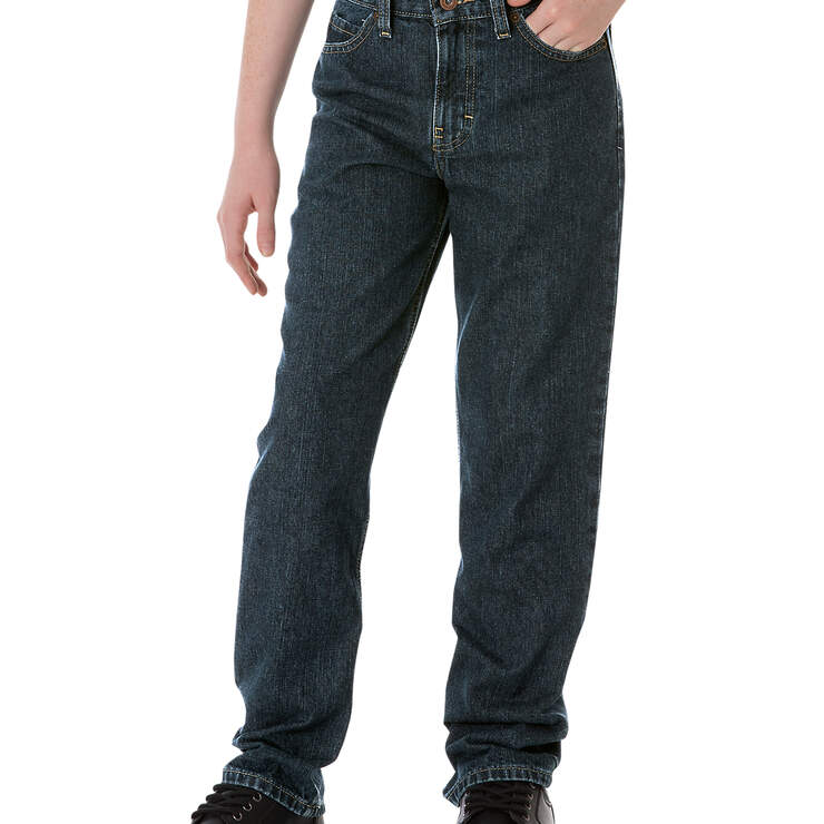 Ripped straight leg denim jeans blue - BOYS 2-10 YEARS Bottoms & Jeans