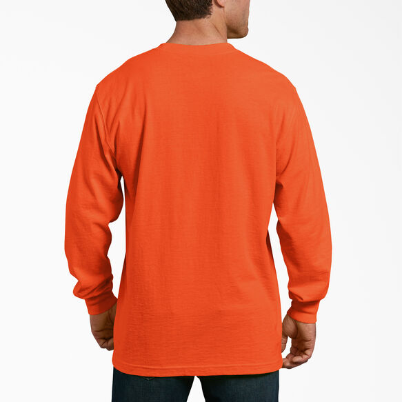 Long Sleeve Heavyweight Neon Crewneck Bright Orange 2XLT| Men's shirts ...