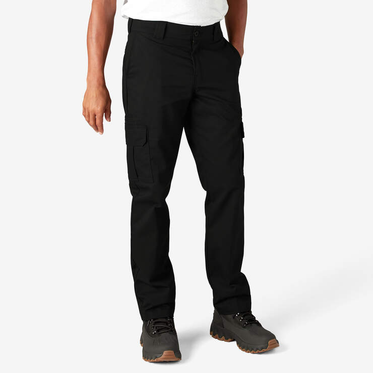 Slim Fit Cargo Pants - Black - Men