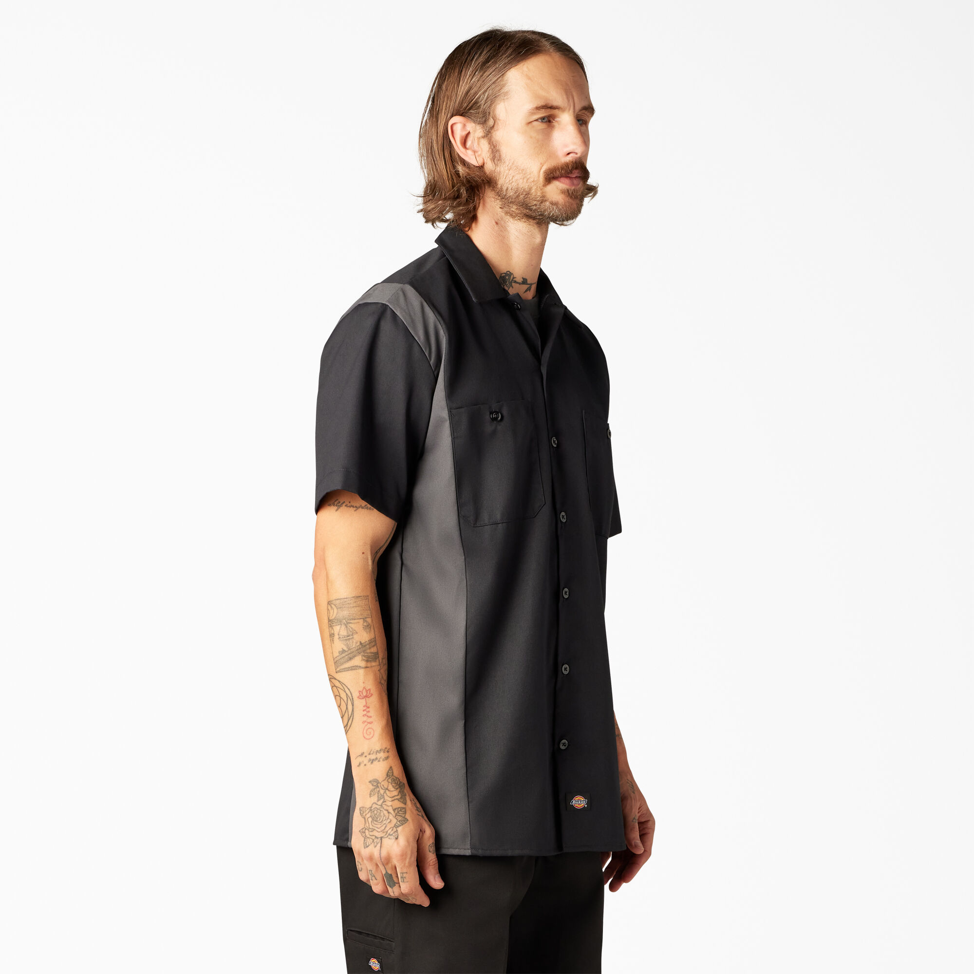 Two-Tone Short Sleeve Work Shirt | Mens Shirts | Dickies - Dickies US