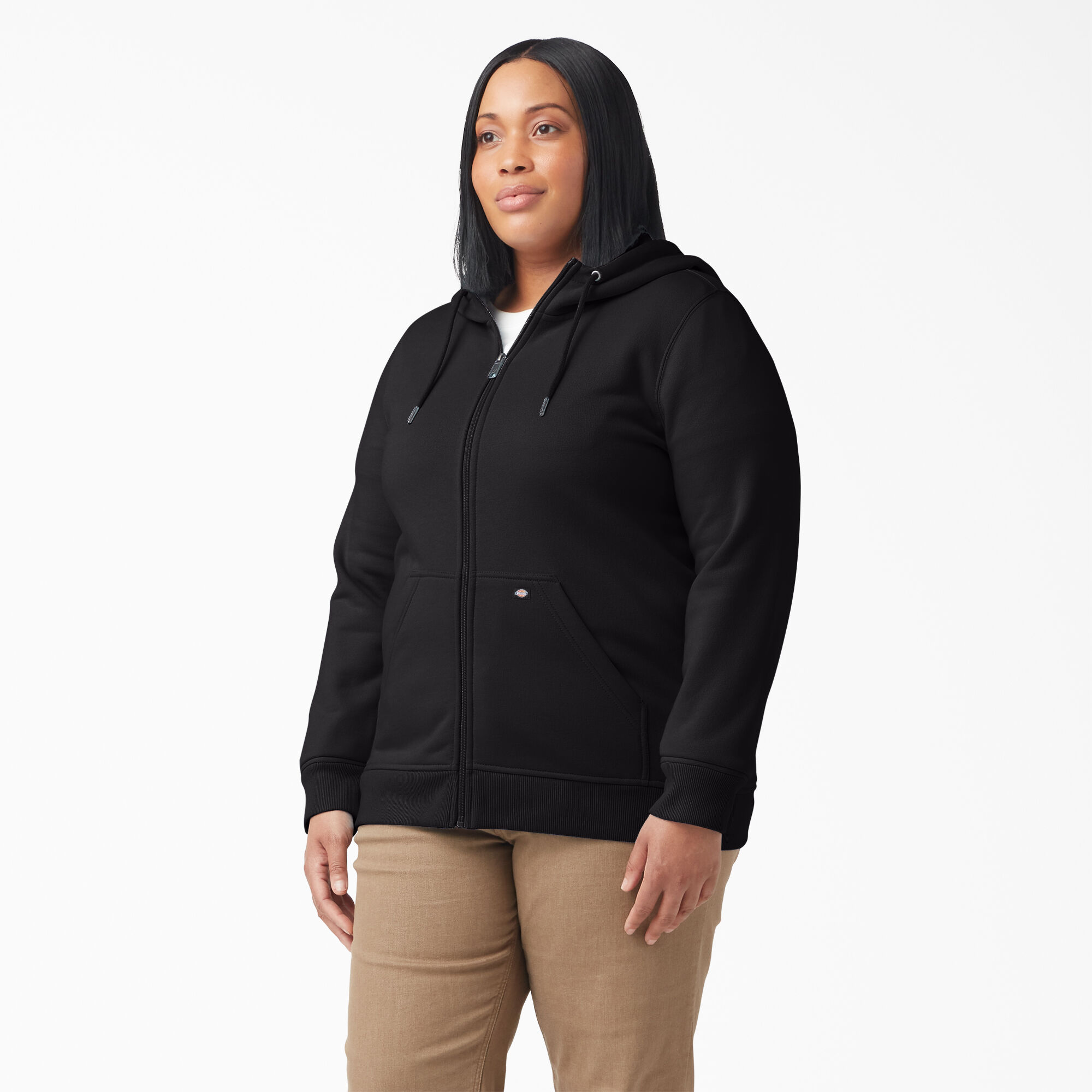 Zip pocket hoodie cheap women's