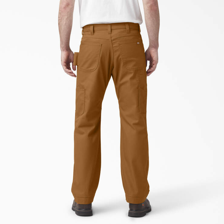 Men's 38 in. x 30 in. Khaki Cotton/Polyester/Spandex Flex Work Pants with 6  Pockets