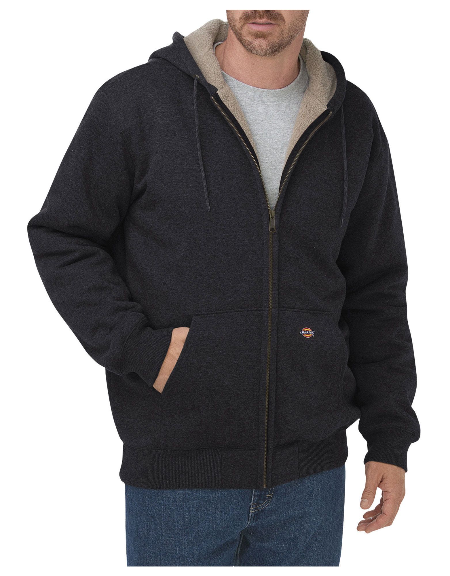 mens sherpa lined hoodie