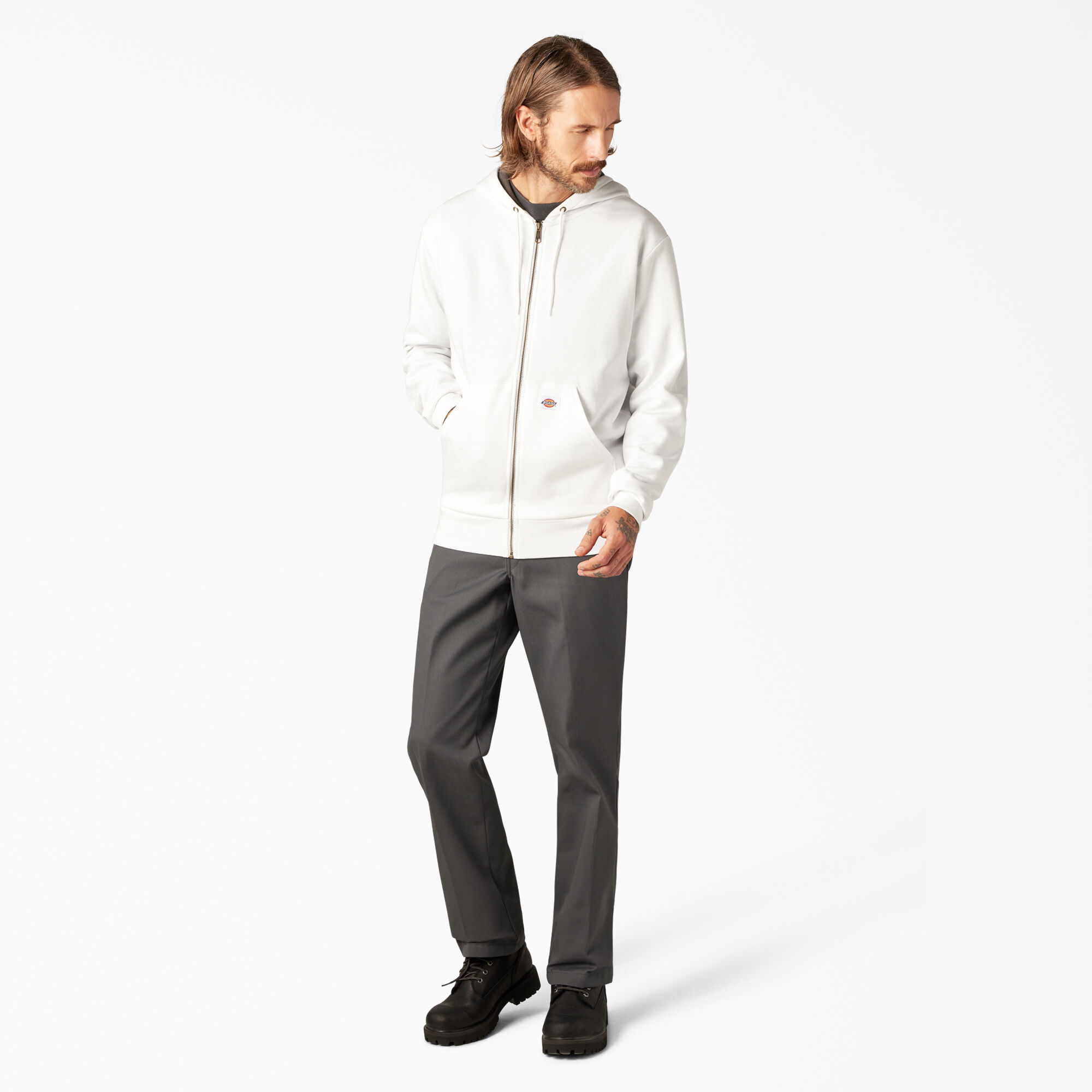 Dickies thermal sale lined zip hoodie