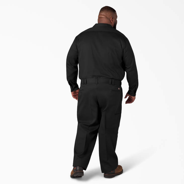 Selected Homme loose fit workwear pants in black