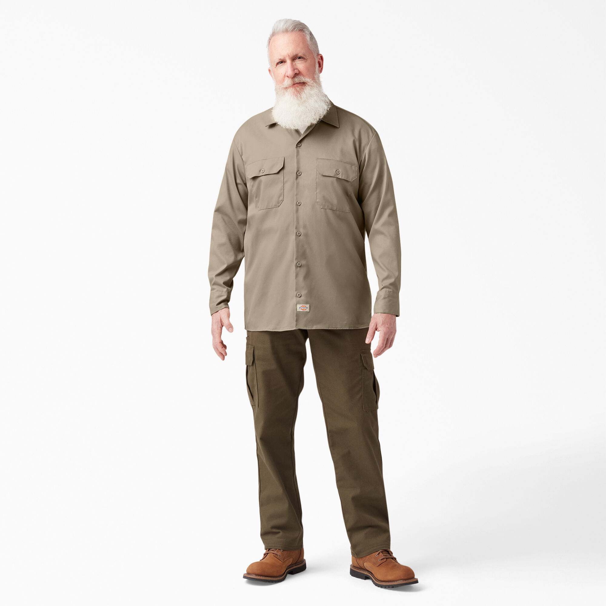 FLEX Relaxed Fit Long Sleeve Work Shirt