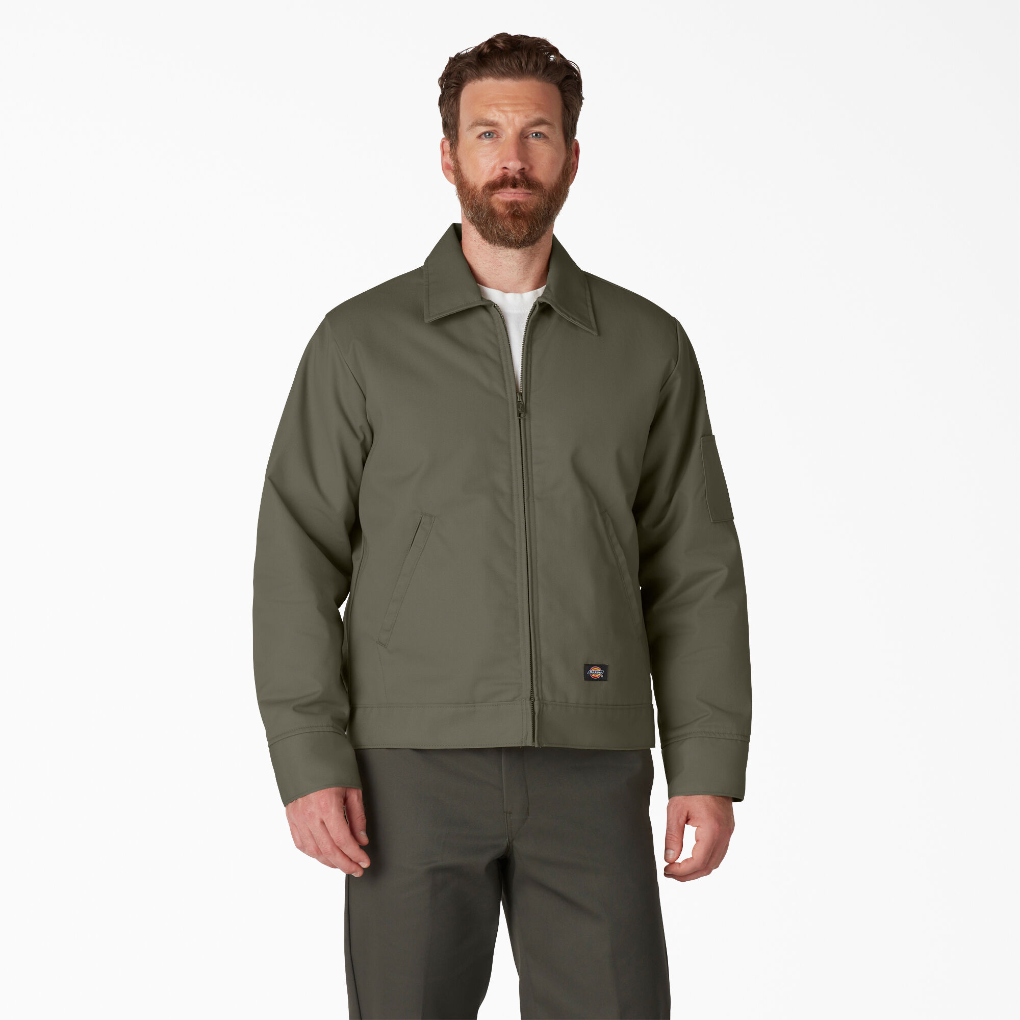 Lined Eisenhower Jacket For Men , Moss 