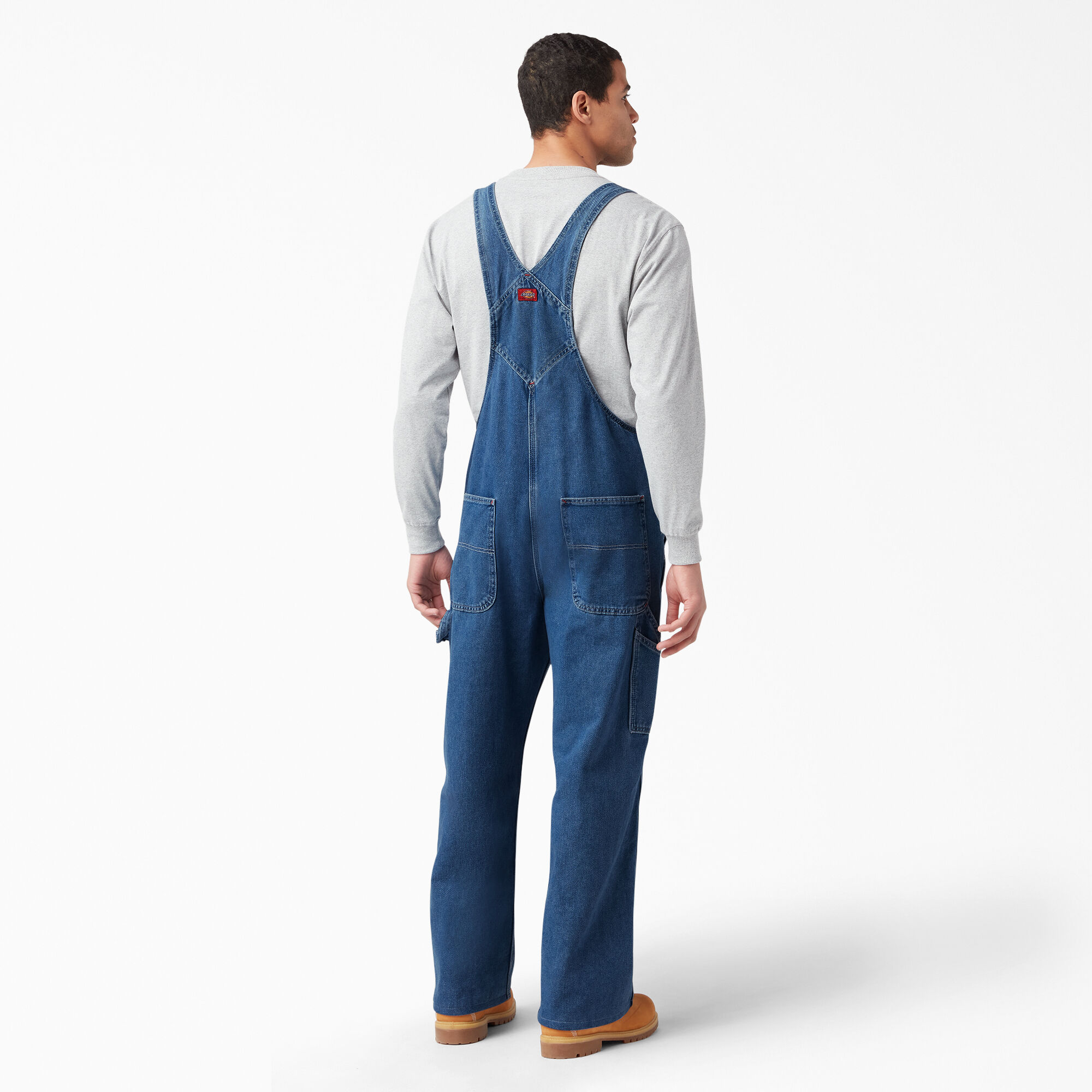 mens stonewashed overalls