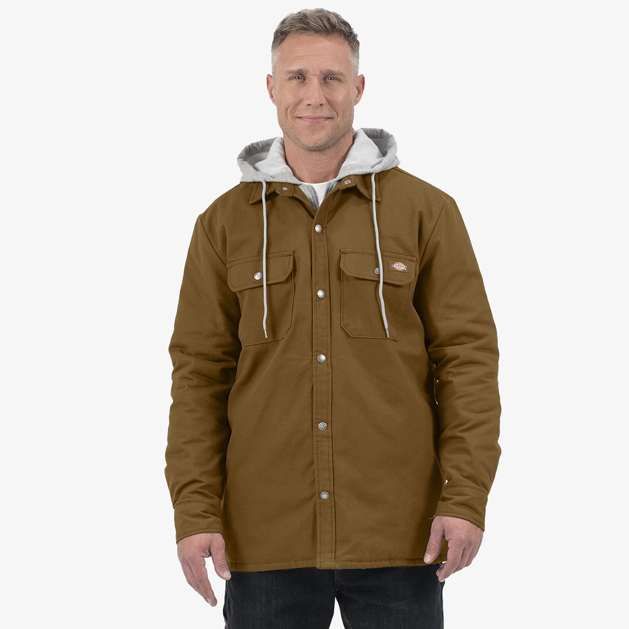 Relaxed Fit Icon Hooded Duck Quilted Shirt Jacket | Men's