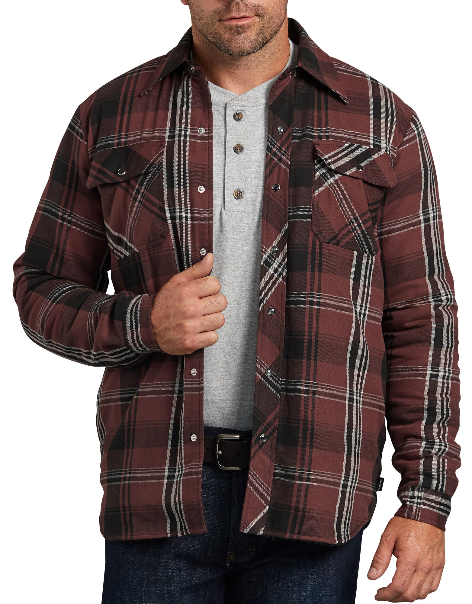 Dickies X-Series Modern Fit Snap-Front Shirt Jacket - Dickies US