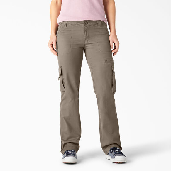 Women's Cargo Pants Pebble Brown 8| Relaxed, Straight | Dickies