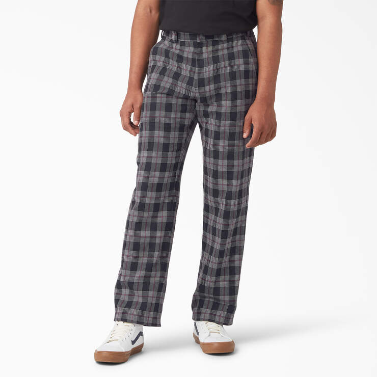 Essentials Men's Straight-Fit Woven Pajama Pant, Navy Gingham, Small  : : Clothing, Shoes & Accessories