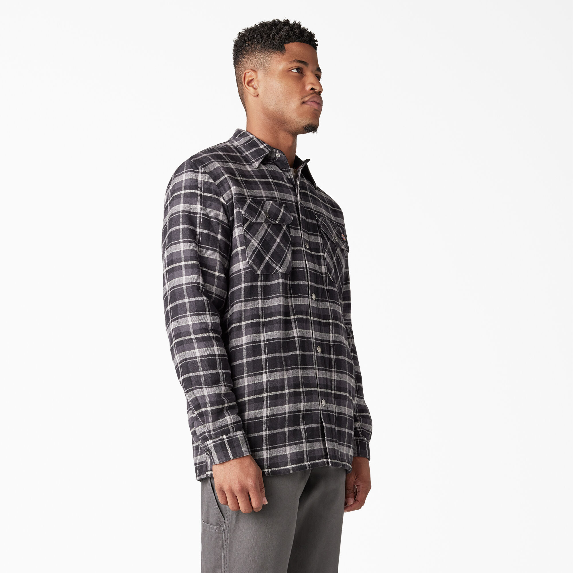 Men's Water Repellent Fleece-Lined Flannel Shirt Jacket - Dickies US