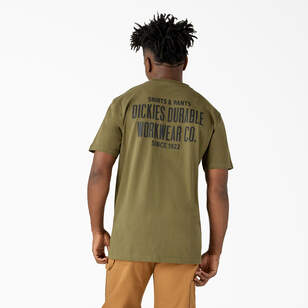 Men\'s Shirts - Men\'s Dickies Green US Dickies Work T Shirts | , & | Shirts
