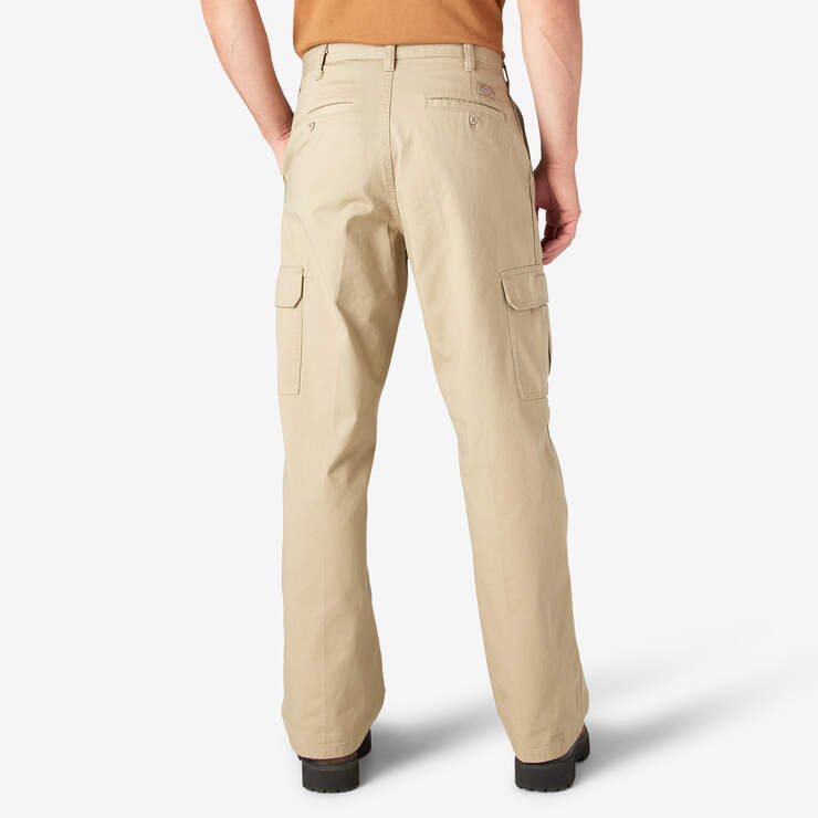 DICKIES - NWOT Khaki Flat Front Straight Leg Work Uniform Pants, Mens 44 x  36