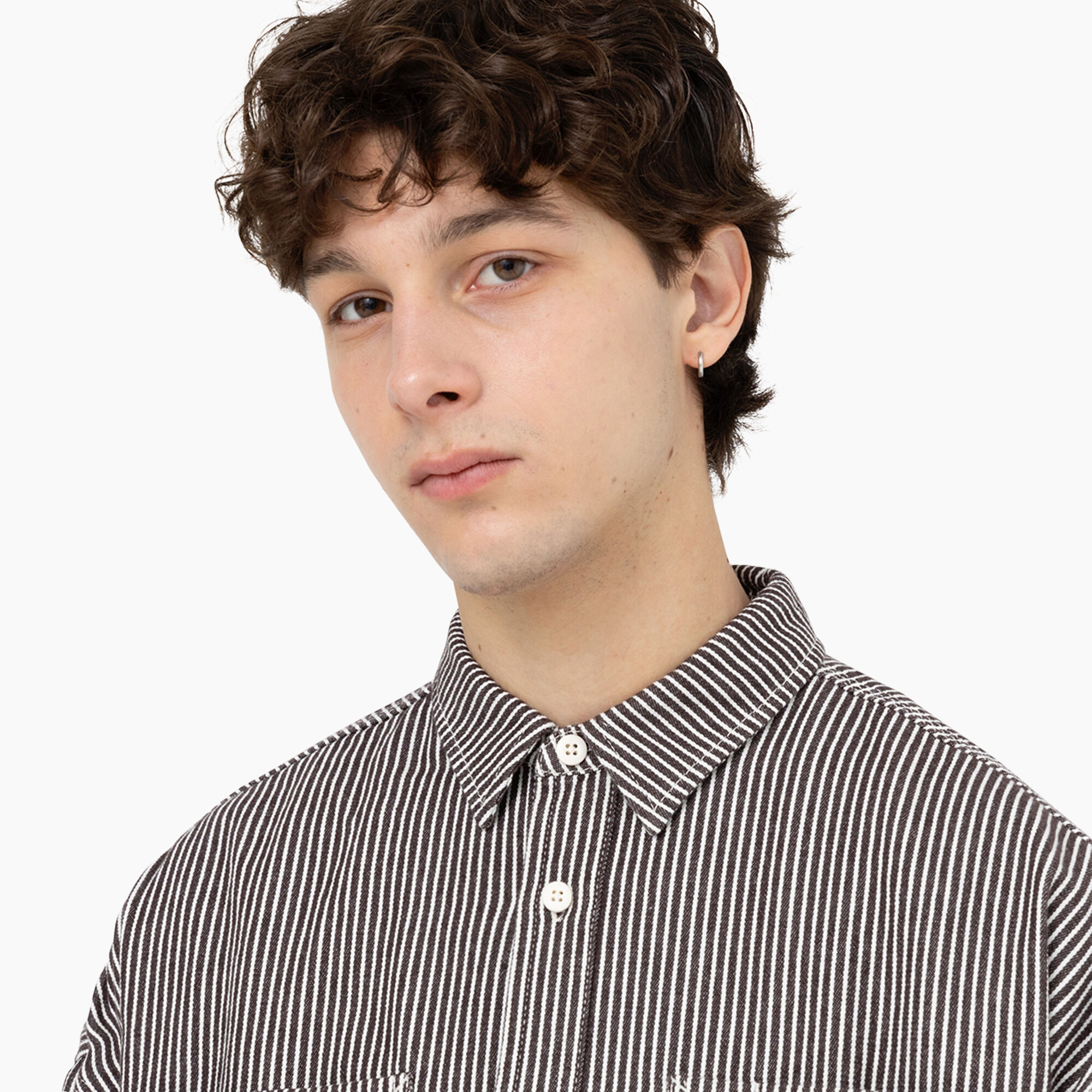 Hickory Stripe Long Sleeve Work Shirt - Dickies US