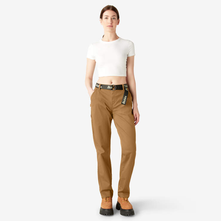 Women's Plus FLEX Relaxed Straight Fit Duck Carpenter Pants - Dickies US