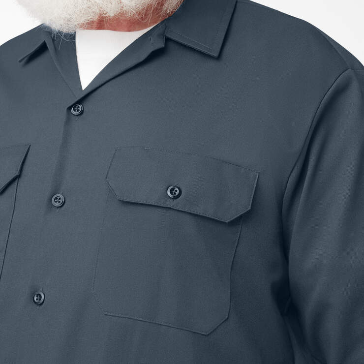 Shirts Men\'s Long Shirt Dickies | US Work Sleeve Dickies - |
