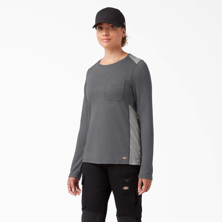 Dickies Women's Long Sleeve Thermal Shirt, Black (kbk), Xl : Target