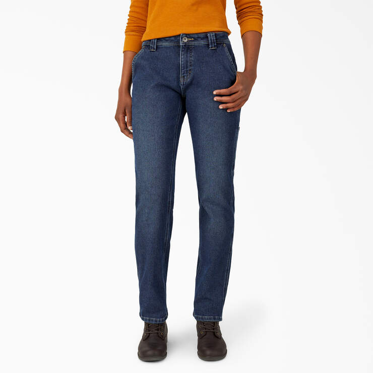 Women's Plus Size Flannel Lined Jeans