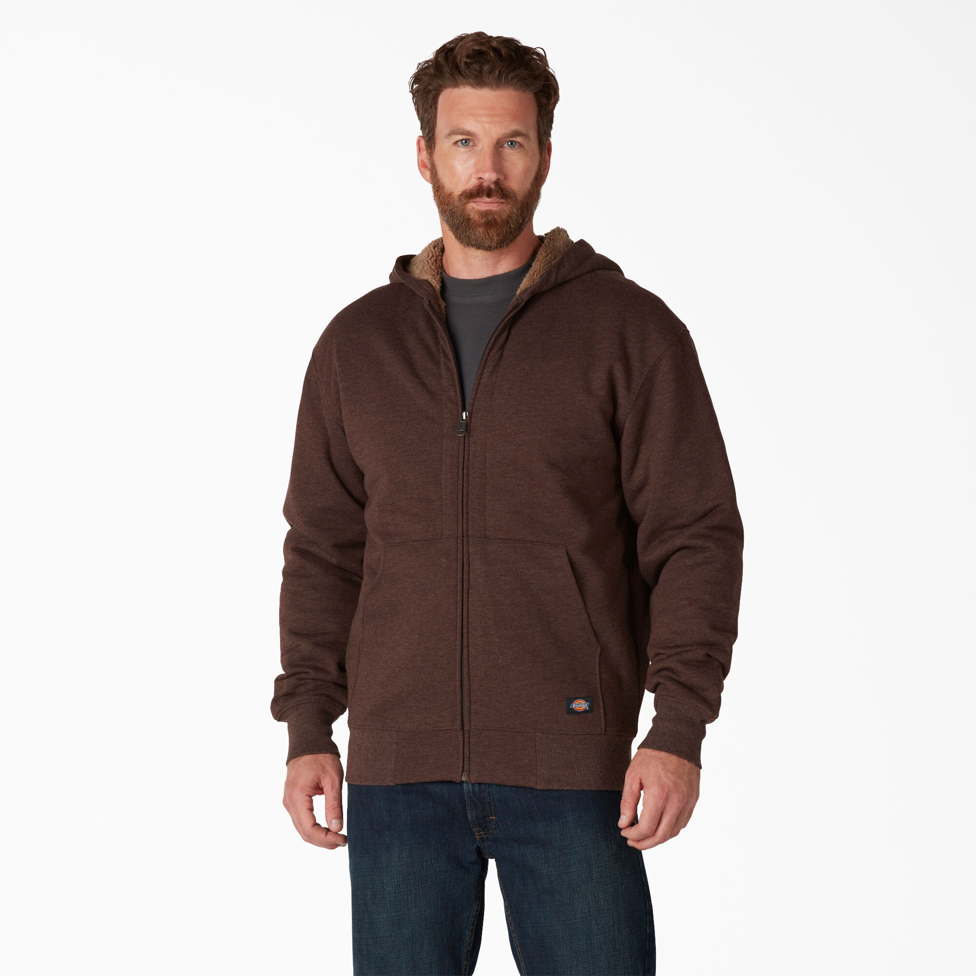 Dickies men's sherpa cheap lined fleece hoodie