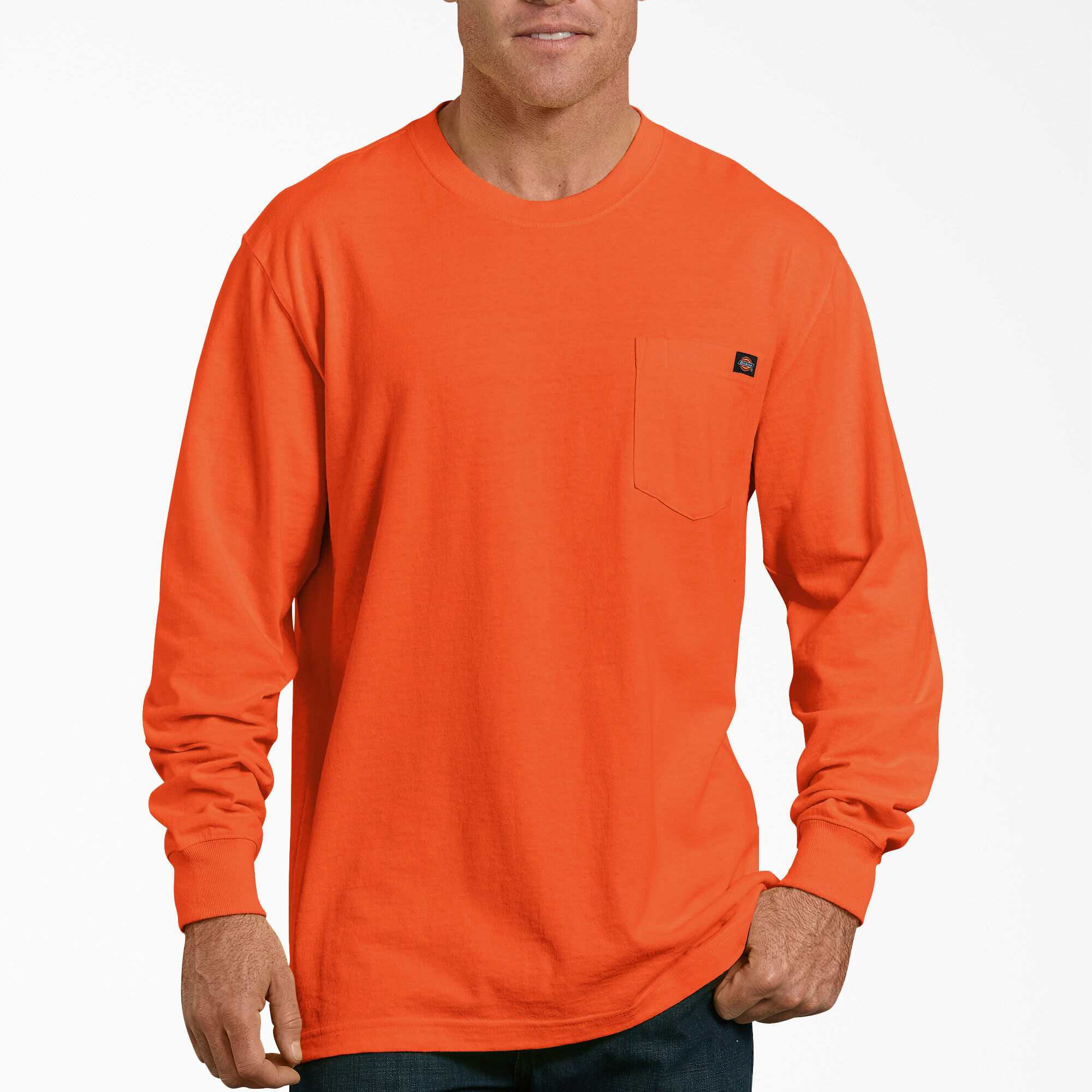 Long Sleeve Heavyweight Neon Crewneck | Men's shirts | Dickies