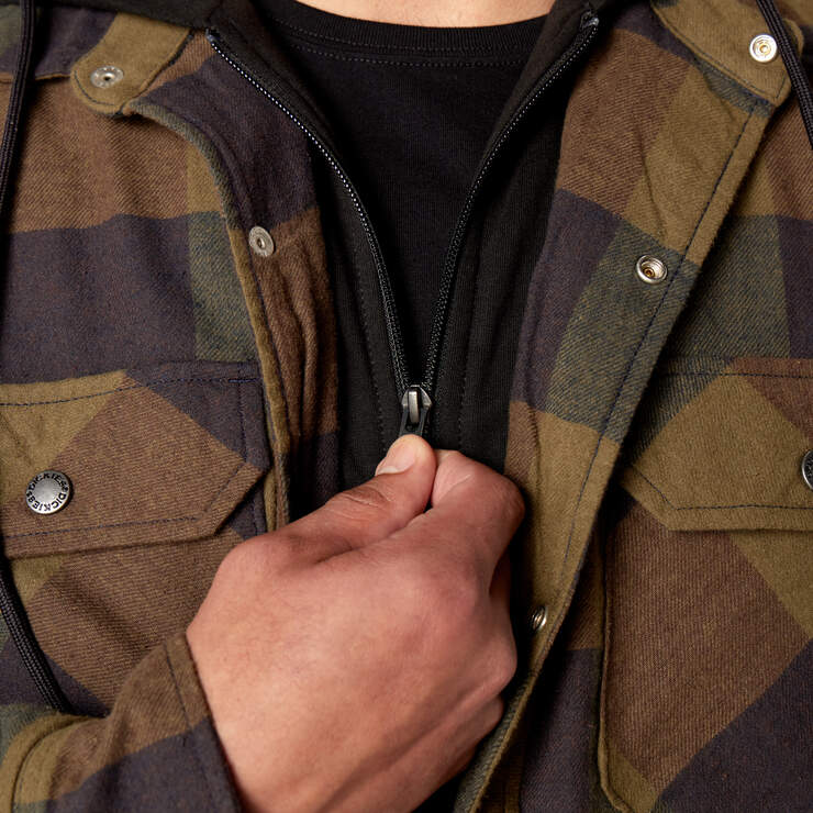 Men's Essential Quilted Full-Zip Hoodie, Men's Tops