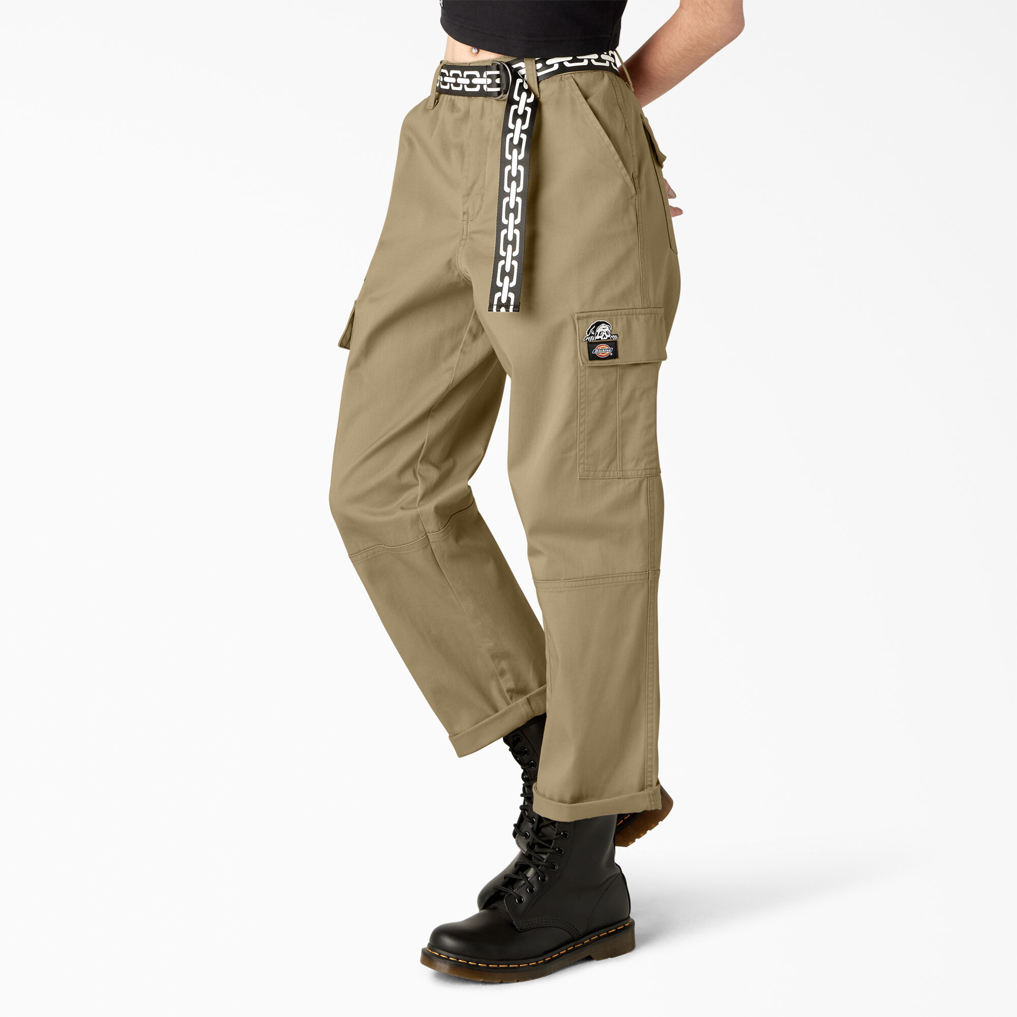 Women's cropped deals khaki pants