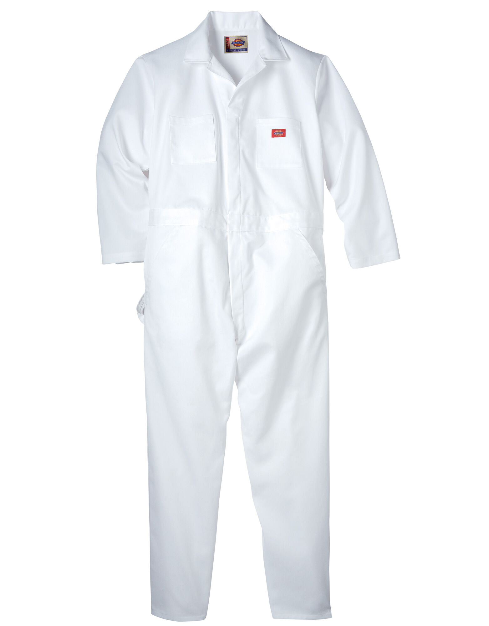 white long overalls