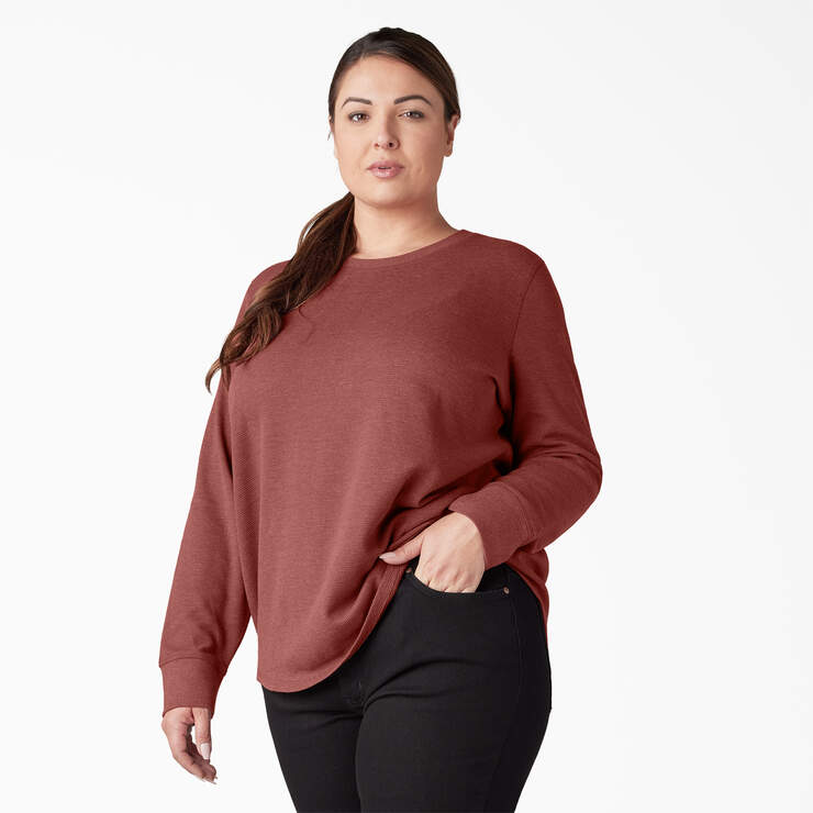 1X Plus Size Womens Thermal Top Shirt Pullover Longsleeve Knox
