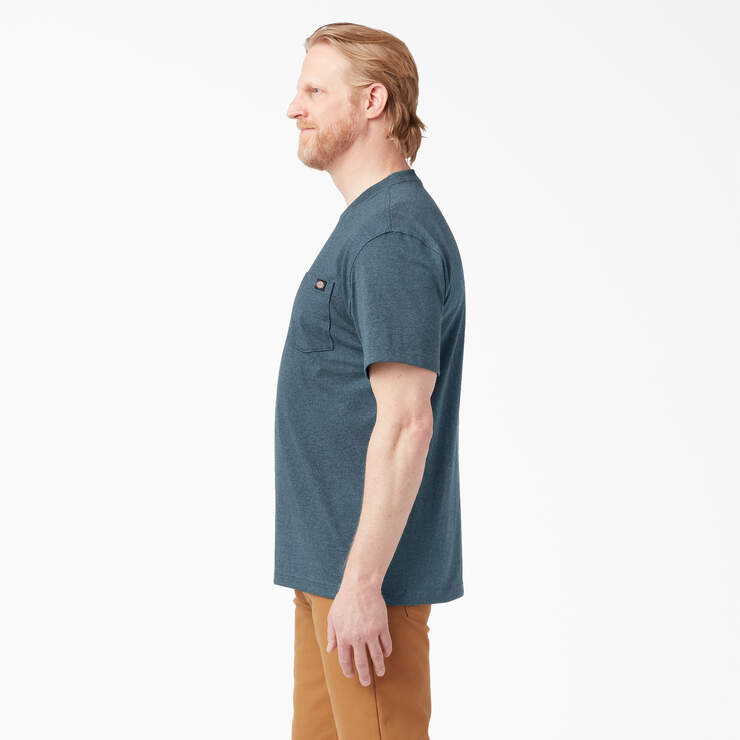 Heavyweight Heathered Short Dickies - Sleeve US T-Shirt Pocket
