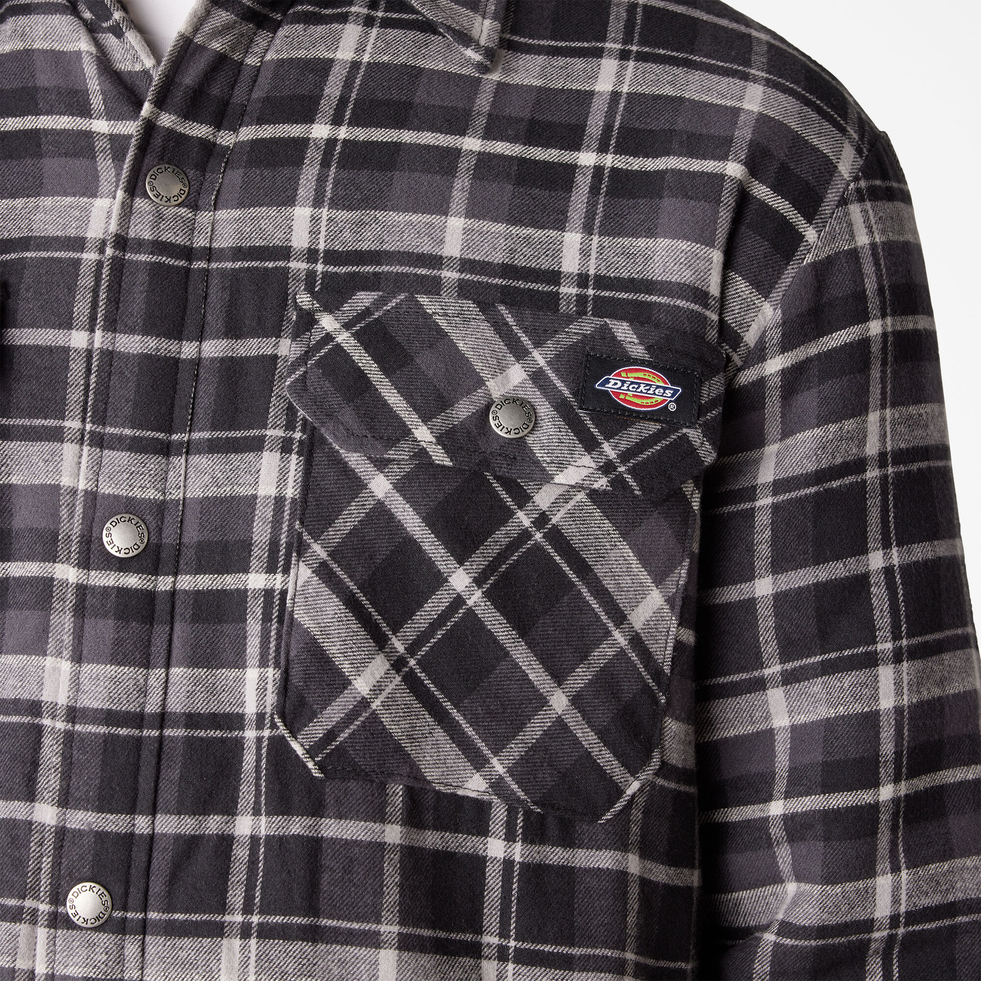 Men's Water Repellent Fleece-Lined Flannel Shirt Jacket - Dickies US