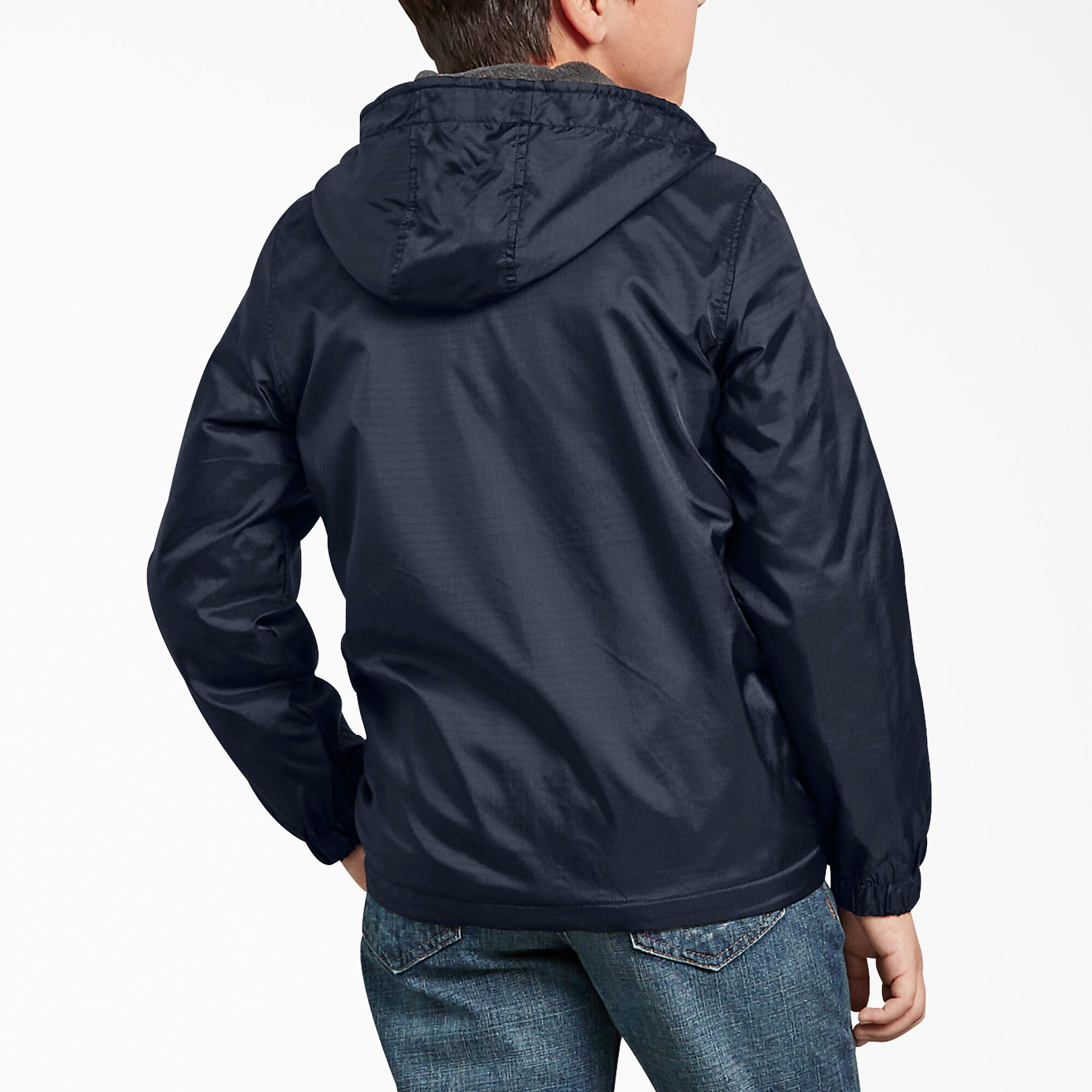 Kids' Fleece Lined Hooded Nylon Jacket | Dickies