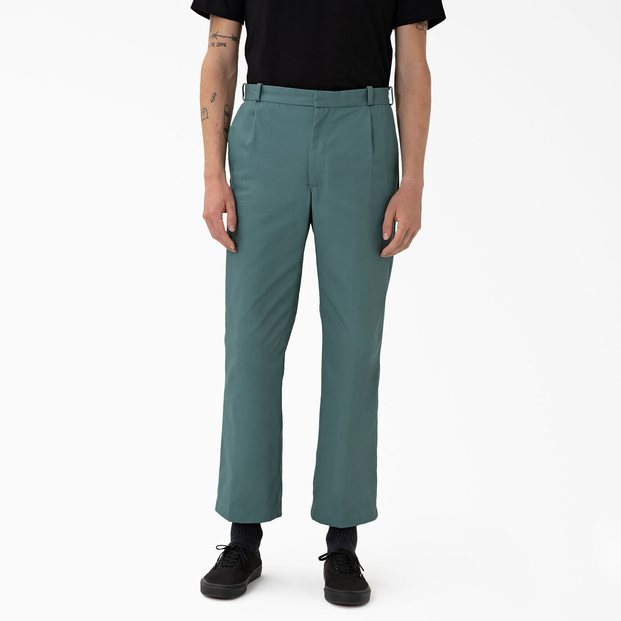 Highsnobiety x Dickies – Pleated Work Pants Lincoln Green