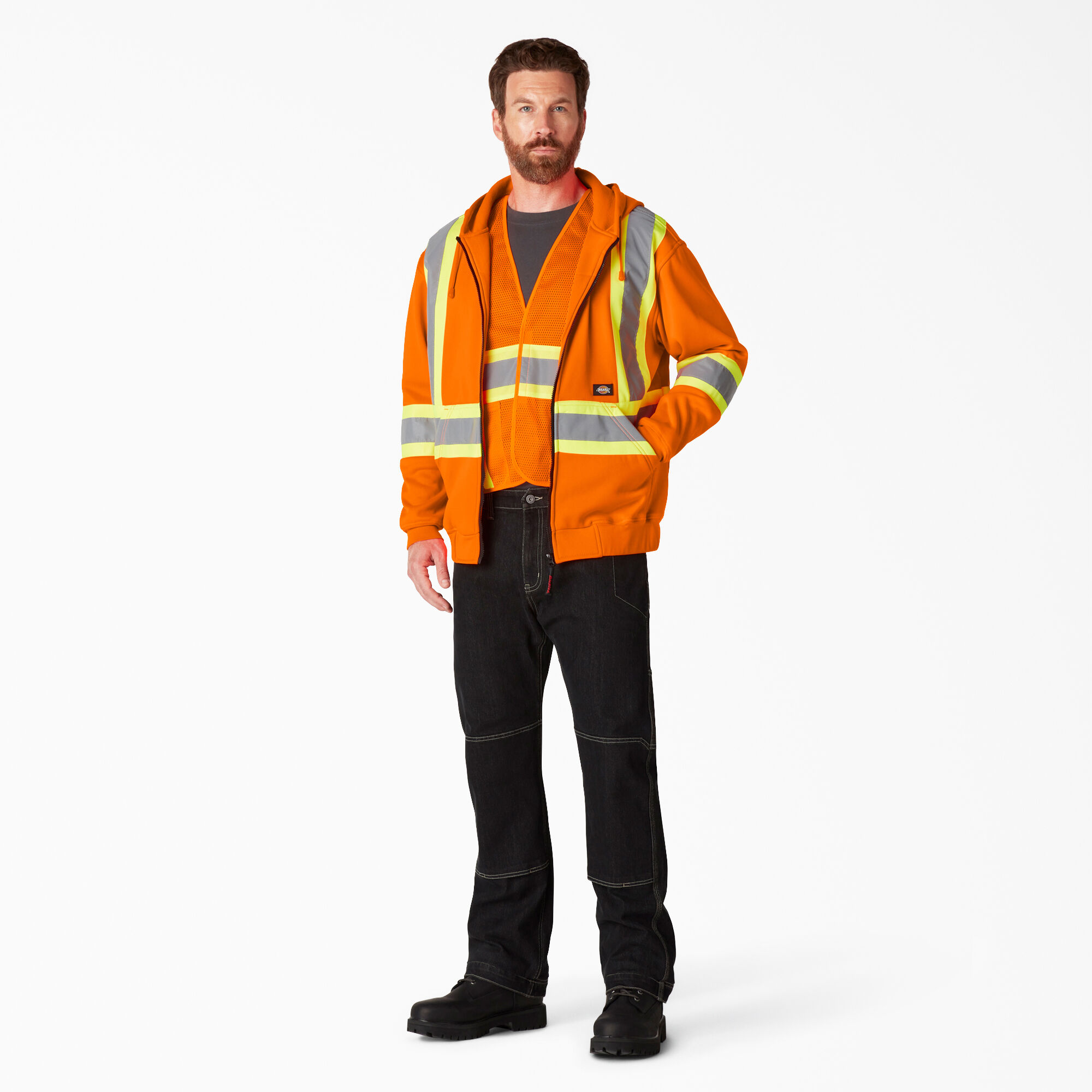 Dickies hoodie clearance hi vis