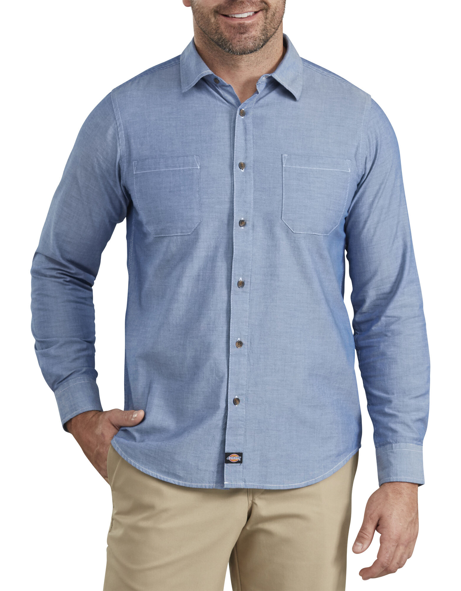 Long-Sleeve Chambray Shirt - Dickies US