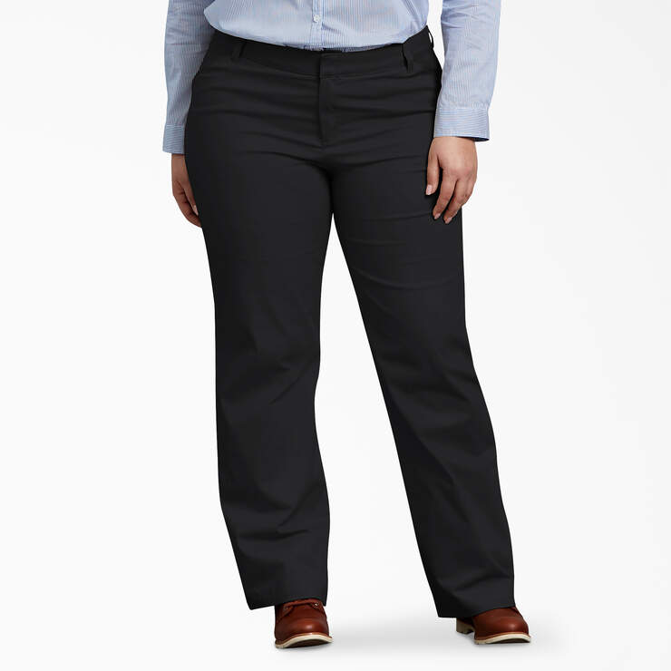 Women's Relaxed Fit Straight Leg Stretch Twill Pants (Plus) | Dickies ...