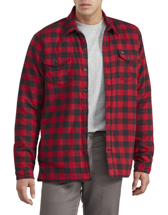 Dickies ‘67 Flannel Shirt Jacket with Sherpa Lining | Men's Outerwear ...