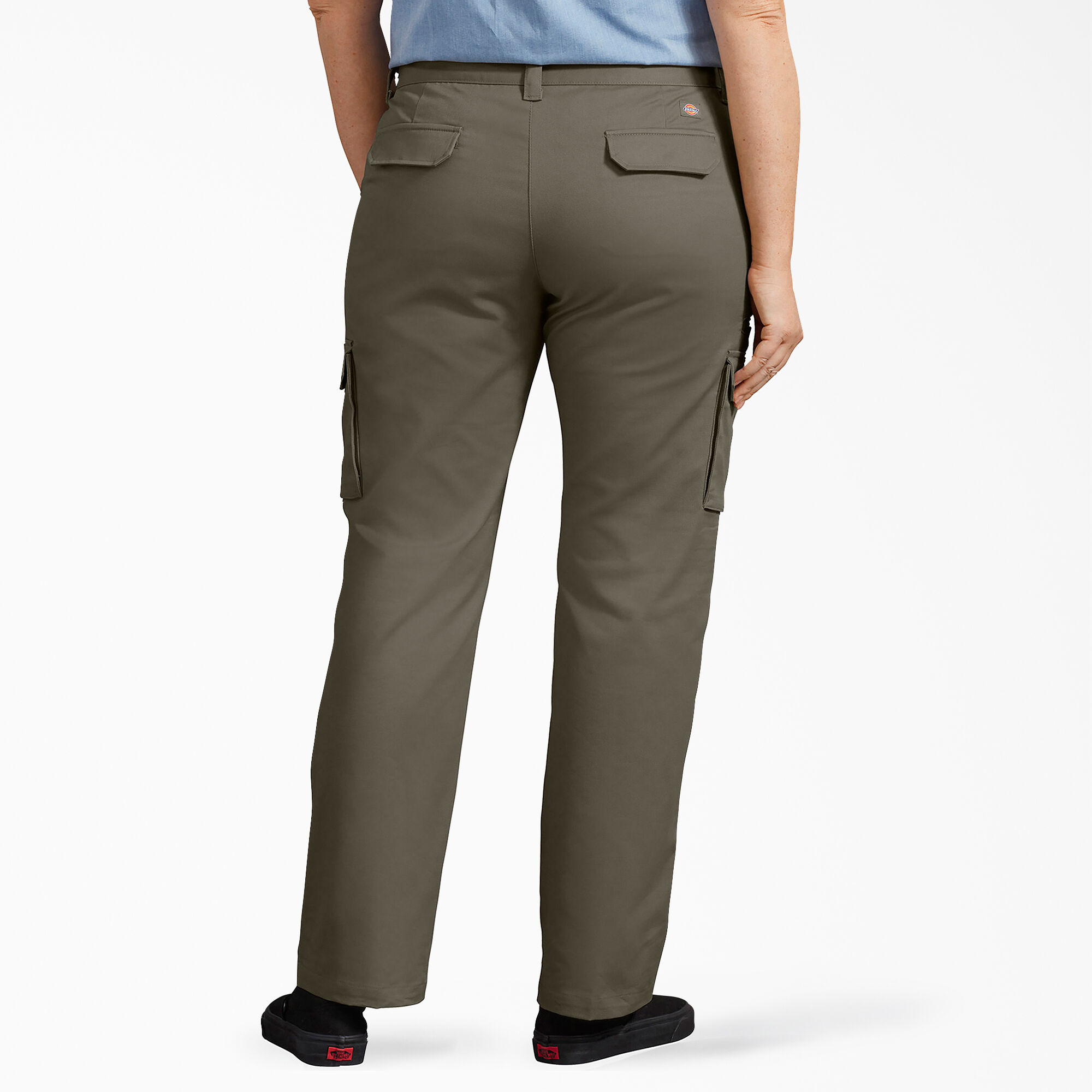 Dickies Womens High Rise Stretch Fabric Straight Cargo Pant