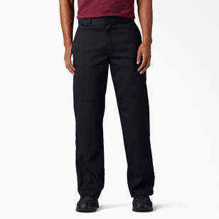 Genuine Dickies Mens Relaxed Fit Straight Leg Flat Front Flex Pant 
