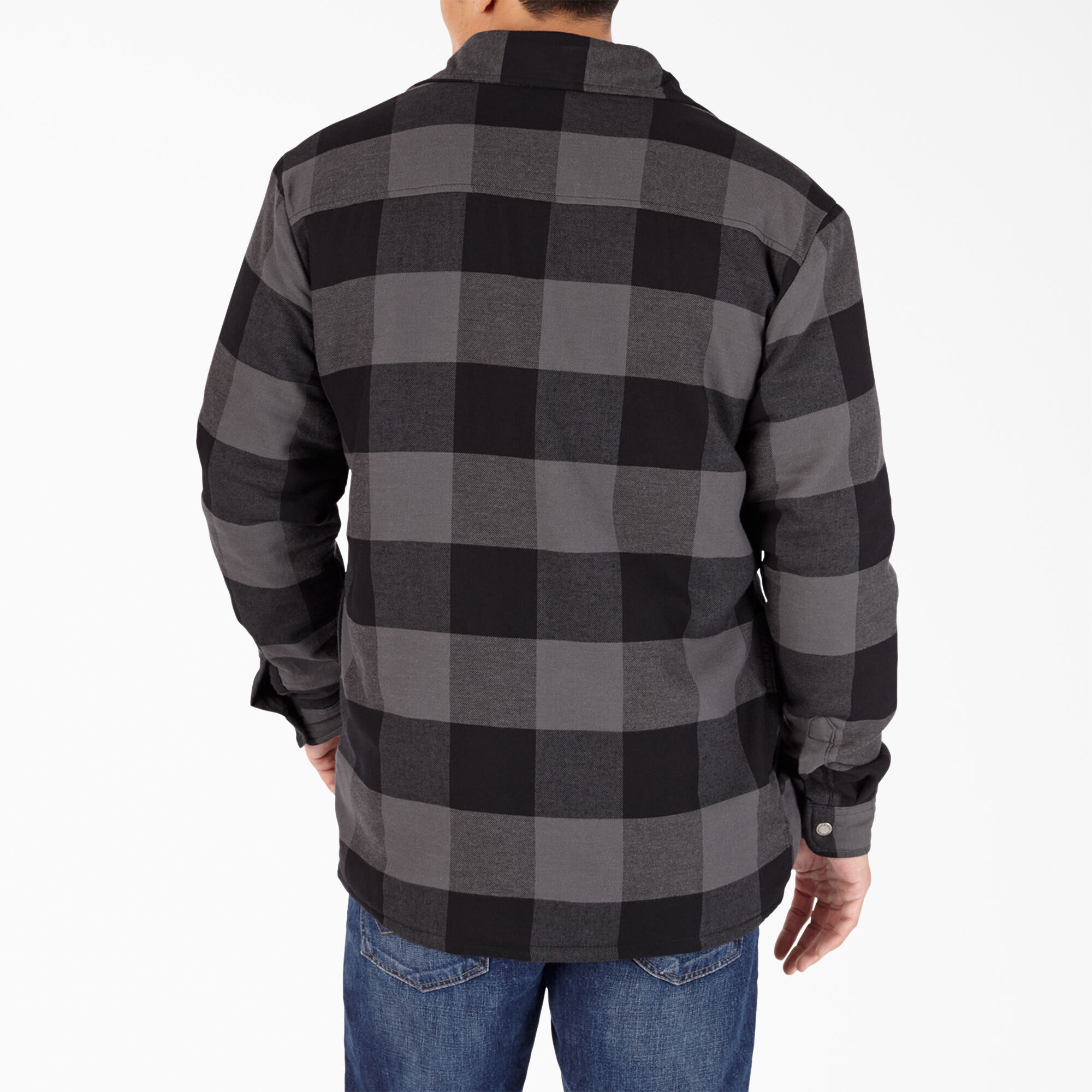 Sherpa Lined Flannel Shirt Jacket with DWR | Mens Shirt Jackets