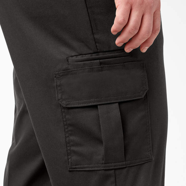 Dickies Men's Pants Slim Fit Straight Leg Flex Fabric Cargo Pocket Work  Pants, Dark Navy (DN), 36x30 