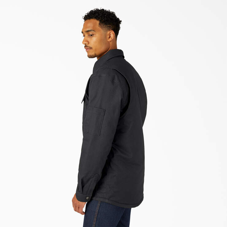 Men's Water Repellent Fleece Lined Duck Shirt Jacket - Dickies US