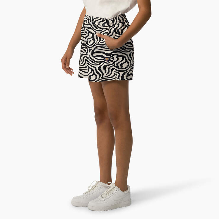 Women's Zebra Regular Fit Print Shorts, 5